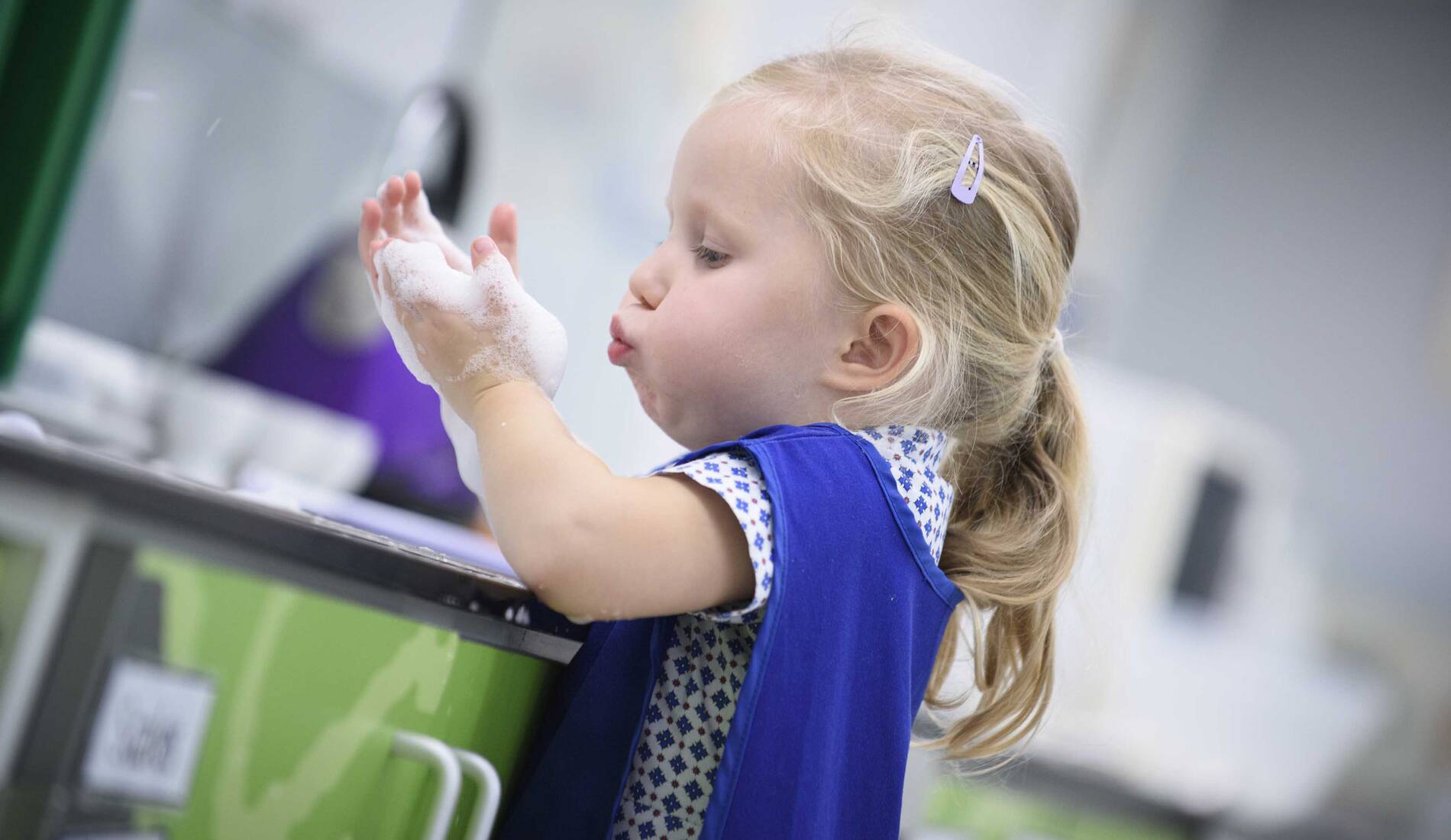 Prep washing hands