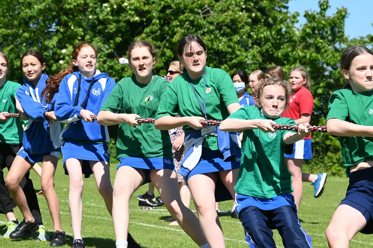 Sports day tug of war